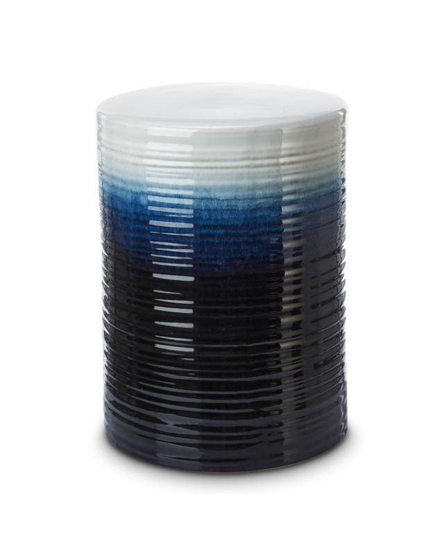 Pols Potten + Lager kruk blauw 